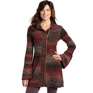 PrAna Amber Duster Snap Up Sweater Cardigan Sz M